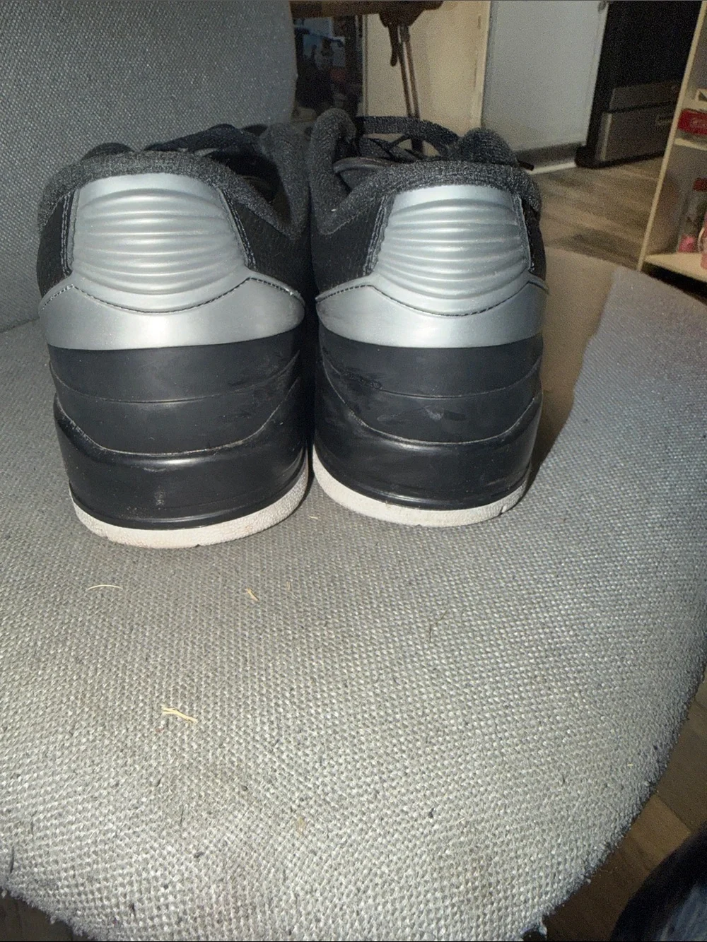 Jordan Men’s Black Leather Low-Top Sneakers